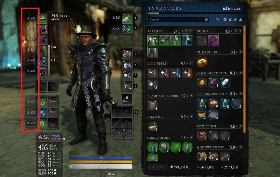 expertise system new world